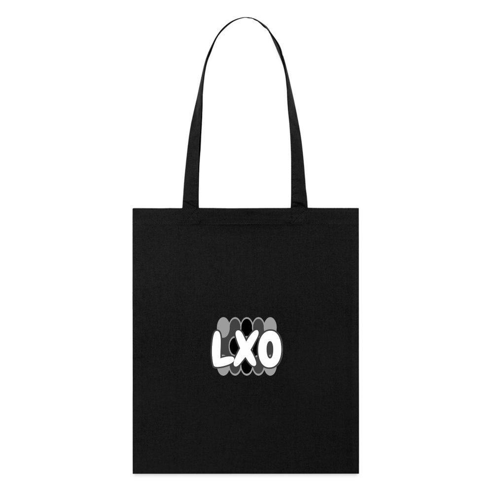 LXO Tote Bag-BLACK & WHITE - black