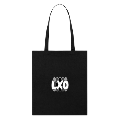 LXO Tote Bag-BLACK & WHITE - black