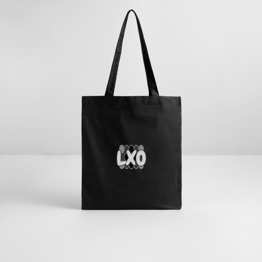 LXO Tote Bag-BLACK & WHITE - black