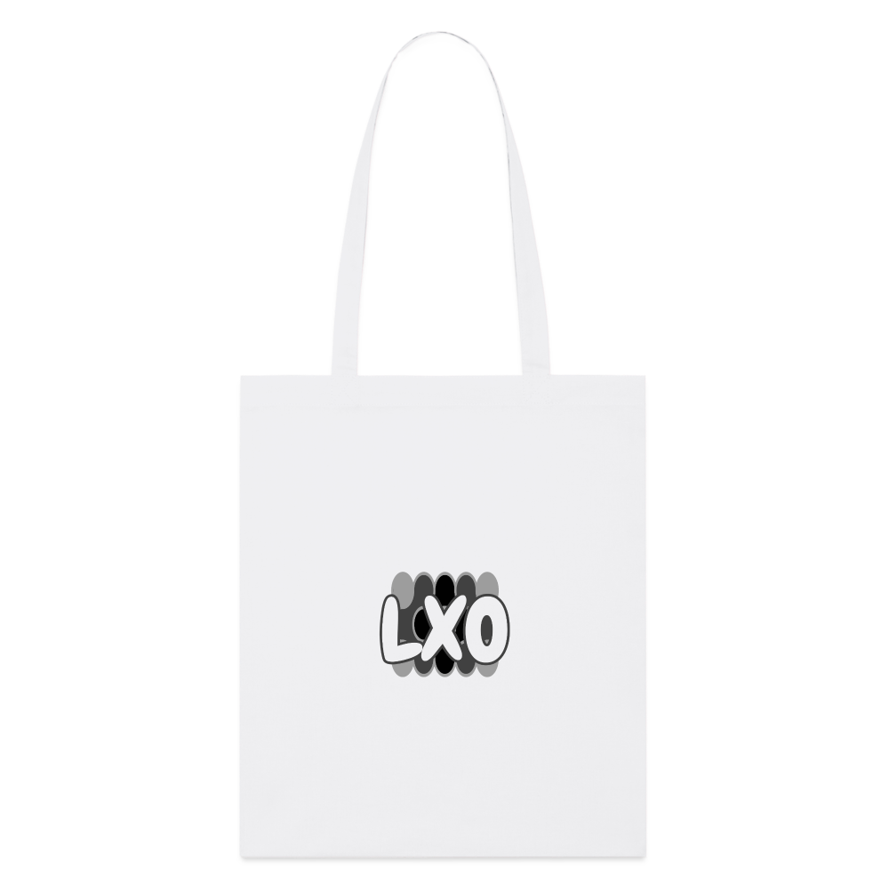LXO Tote Bag-BLACK & WHITE - white