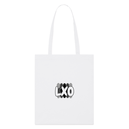 LXO Tote Bag-BLACK & WHITE - white